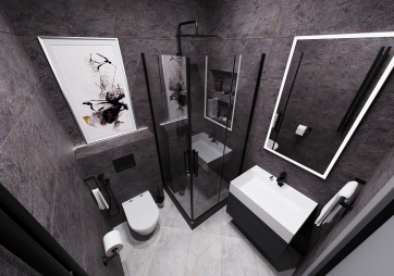 Проект ванной комнаты - Porcelanosa