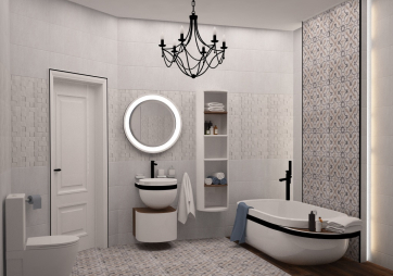Дизайн ванной комнаты Porcelanosa Barcelona