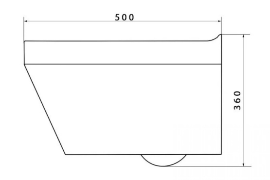 Унитаз подвесной Caprigo POLO P-1403