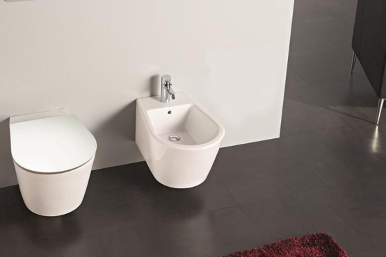 Унитаз подвесной безободковый с сидением Sanitana GLAM WCWHGLDSCSL
