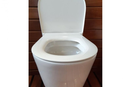 Унитаз подвесной безободковый с сидением Sanitana GLAM WCWHGLDSCSL