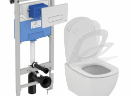 
Ideal Standard PROSYS TESI AquaBlade Готовый набор 3 в 1 подвесной унитаз с инсталляцией и сидением м/л
