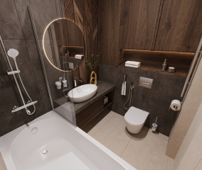 Проект ванной комнаты - Porcelanosa/Italon