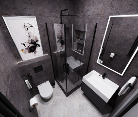 Проект ванной комнаты - Porcelanosa