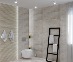 Дизайн-проект Venis Newport Natural+Venis Contour Beige+Porcelanosa Lexington Fresno+Peronda Boreal Bone+Мебель IBX Испания