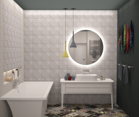Peronda Bowl + Novabell Decor Cemente Color mix