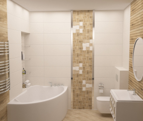 Дизайн ванной комнаты Tubadzin Royal Place