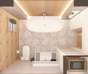 Porcelanosa Oxford+Tubadzin Abisso. Вариант 2