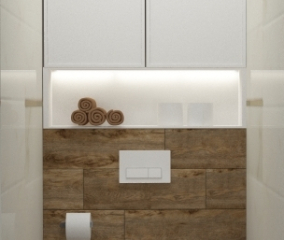 Дизайн ванной комнаты Tubadzin Serenity + Grasaro Italian Wood