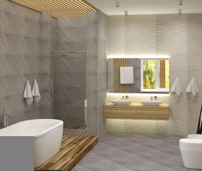 Дизайн ванной комнаты Atlas Concord Brave+ Korzilius Wood Land Brown